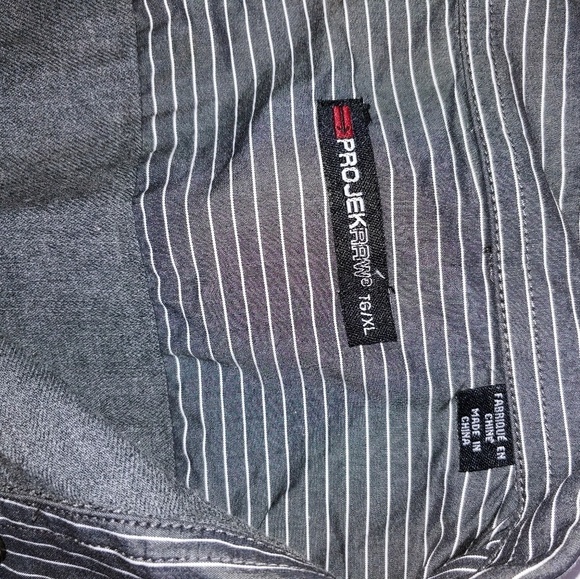 PROJEKRAW Gray Snap Button Shirt L - Picture 5 of 5